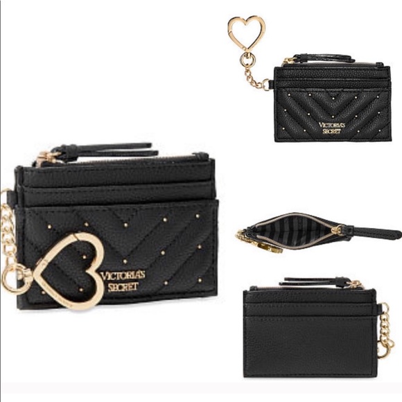 Victoria's Secret Handbags - Victoria’s Secret card case black mini wallet